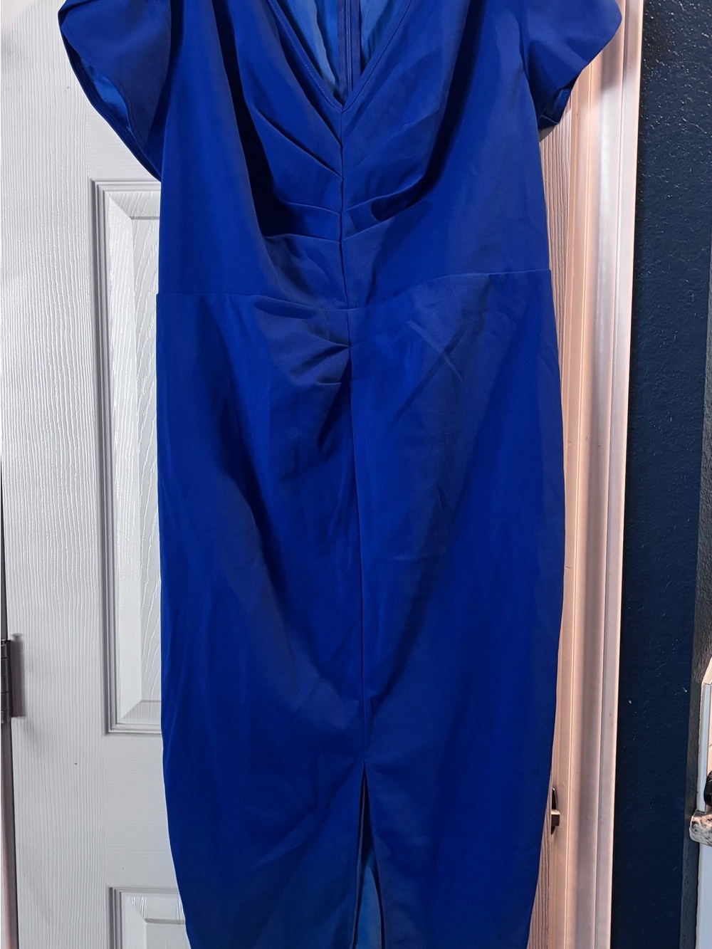 SHEIN Cobalt Blue Midi Sheath Dress